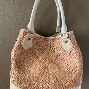Leather woven Cole Haan Tote